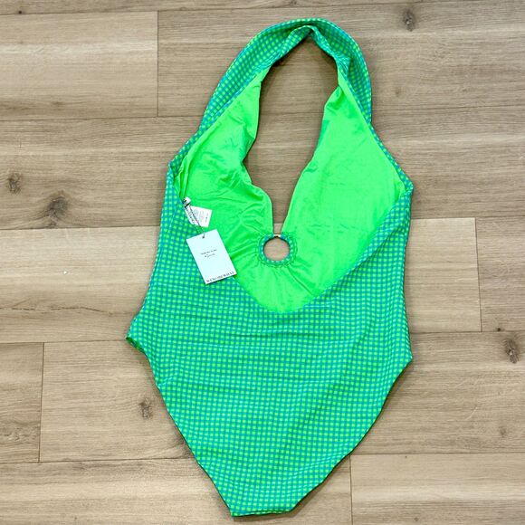 NWT* WeWoreWhat Green Collared Racerback One Piece - Women's XL - Picture 4 of 9